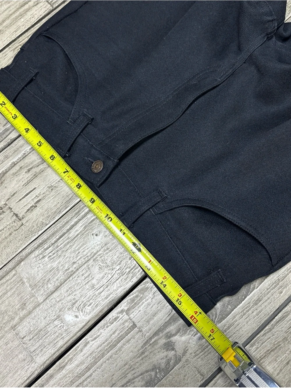 Vintage 90s Levis 517 Pants Mens 33x32 Dacron Polyester Slacks Black Preppy USA